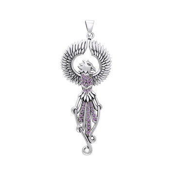 Regal Phoenix Silver Pendant TPD2914 - Jewelry